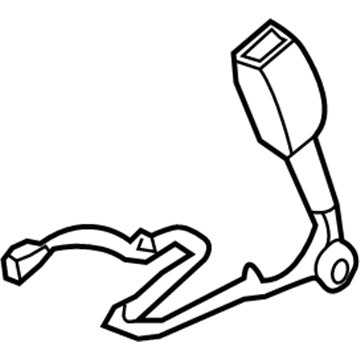 Hyundai 88840-3M500-BR Front Seat Belt Buckle Assembly Right Hand 88840-3M500-BR Hyundai Front Seat Belt Buckle Assembly Right Hand Illustration 1 of 1