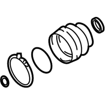Hyundai 49506-2EA30 Boot Kit-Rear Axle Differential Side 49506-2EA30 Hyundai Boot Kit-Rear Axle Differential Side Illustration 1 of 1