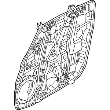 82471-R6010 Hyundai PANEL ASSY-FRONT DR MODULE,LH Illustration 1 of 1