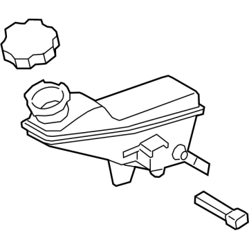 Hyundai 58511-BE000 Master Cylinder Reservoir 58511-BE000 Hyundai Master Cylinder Reservoir Illustration 1 of 1