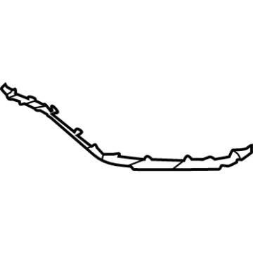86598-GI000 Hyundai PIECE-FRT BUMPER GUARD LWR,RH Illustration 1 of 1