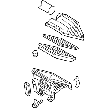 28110-4R100 Hyundai Air Cleaner Assembly Illustration 1 of 1