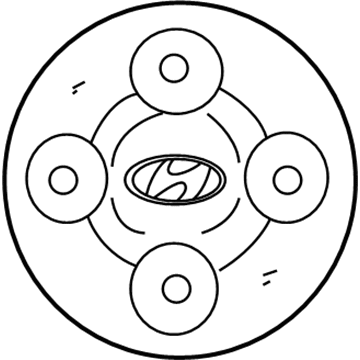 Hyundai 52960-25020 Wheel Cover Hubcap 52960-25020 Hyundai Wheel Cover Hubcap Illustration 1 of 1