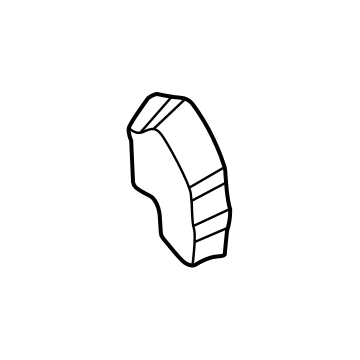 Hyundai 841F6-P6000 INSULATOR-FENDER UPPER,RH 841F6-P6000 Hyundai INSULATOR-FENDER UPPER,RH Illustration 1 of 1