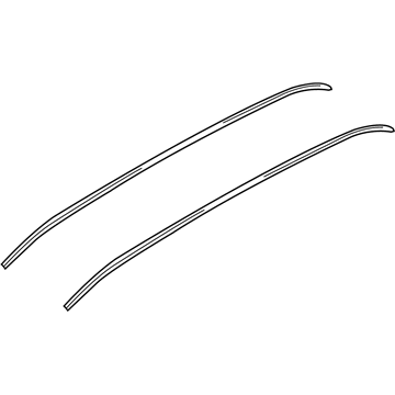 87210-4D000 Hyundai Roof Moulding Assembly Left Hand Illustration 1 of 1