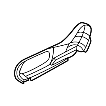 Hyundai 88020-PI000-NNB Front Outer Seat Shield Cover Right Hand 88020-PI000-NNB Hyundai Front Outer Seat Shield Cover Right Hand Illustration 1 of 1