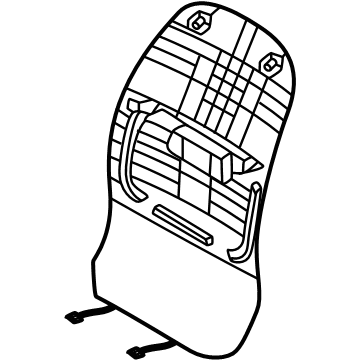 Hyundai 88390-PI000-NNB Front Seat Back Map Board Assembly 88390-PI000-NNB Hyundai Front Seat Back Map Board Assembly Illustration 1 of 1