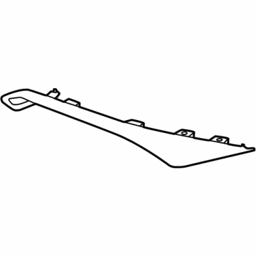 86694-L1500 Hyundai Rear Bumper Moulding Left Hand Illustration 1 of 1