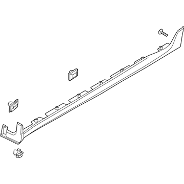 87751-J3000-EB Hyundai Side Sill Moulding Assembly Left Hand Illustration 1 of 1
