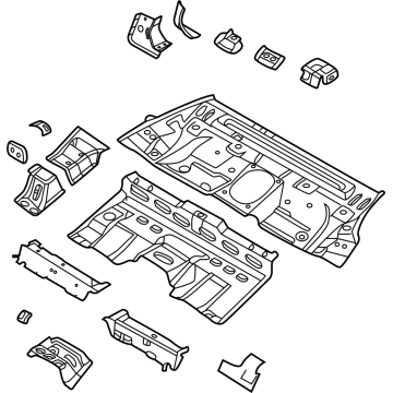 Hyundai Sonata Hybrid Floor Pan - 65520-L5010