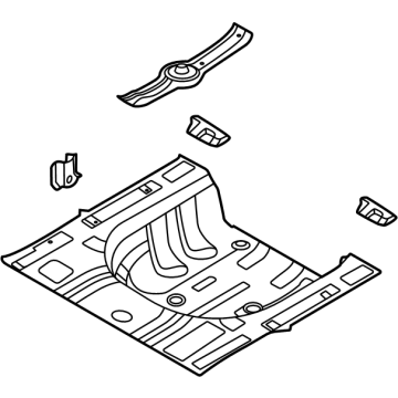 Hyundai Sonata Hybrid Floor Pan - 65530-L5000
