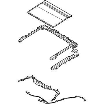 Hyundai 81650-KL000-NNB MECHANISM ASSY-PANORAMAROOF 81650-KL000-NNB Hyundai MECHANISM ASSY-PANORAMAROOF Illustration 1 of 1