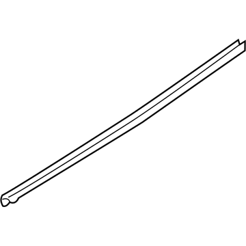83231-2W100 Hyundai Rear Door Belt Weatherstrip Inside Left Hand Illustration 1 of 1