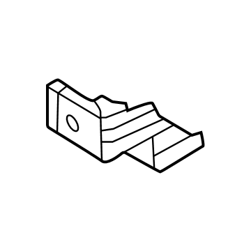 86633-N9GA0 Hyundai BRACKET-RR RAIL UPR MTG,LH Illustration 1 of 1