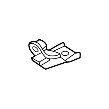 Hyundai 86636-R6000 Rear Beam Lower Bracket MTG 86636-R6000 Hyundai Rear Beam Lower Bracket MTG Illustration 1 of 1