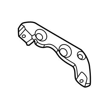 Hyundai 86641-R6000 STAY-RR BUMPER LH 86641-R6000 Hyundai STAY-RR BUMPER LH Illustration 1 of 1