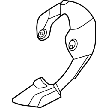 51755-GI000 Hyundai COVER-FR BRAKE DISC DUST LH Illustration 1 of 1