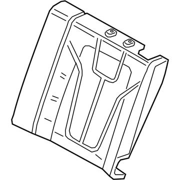 Hyundai 89350-J3000 Rear Seat Back Pad Assembly Left Hand 89350-J3000 Hyundai Rear Seat Back Pad Assembly Left Hand Illustration 1 of 1