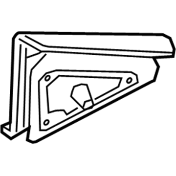 Hyundai 87616-B1000 Pad-Outside Mirror,LH 87616-B1000 Hyundai Pad-Outside Mirror,LH Illustration 1 of 1