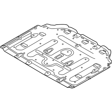 84137-G7000 Hyundai INSULATOR Assembly-Fender Apron,RH Illustration 1 of 1
