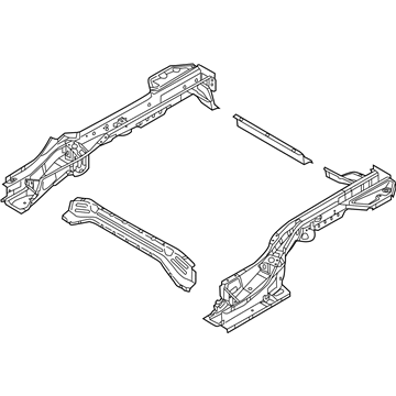 Hyundai 65700-G7000 Rear Floor Member Assembly Under 65700-G7000 Hyundai Rear Floor Member Assembly Under Illustration 1 of 1