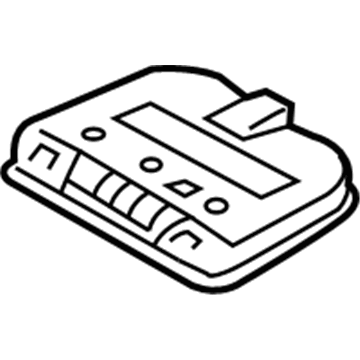 Hyundai 85381-D2100-SH2 Vanity Mirror Assembly-Rear 85381-D2100-SH2 Hyundai Vanity Mirror Assembly-Rear Illustration 1 of 1