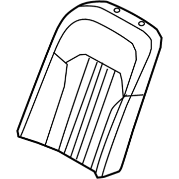 89360-D2010-NNI Hyundai Rear Seat Back Cover Left-Hand Illustration 1 of 1