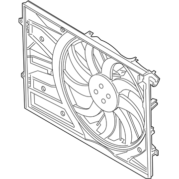 2020 Hyundai Santa Fe Cooling Fan Assembly - 25380-S1000