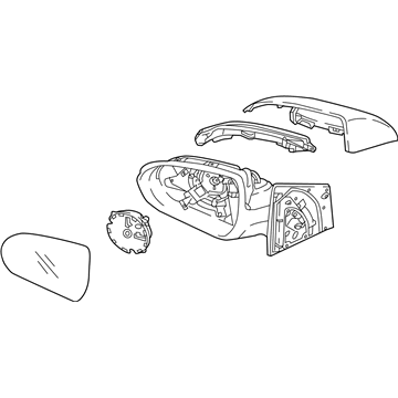 2022 Hyundai Accent Car Mirror - 87610-J0030