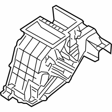 97135-D2500 Hyundai Heater Case Right Hand Illustration 1 of 1