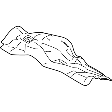 Hyundai 57280-S0000 Heat Protector Assembly-Power STEE 57280-S0000 Hyundai Heat Protector Assembly-Power STEE Illustration 1 of 1
