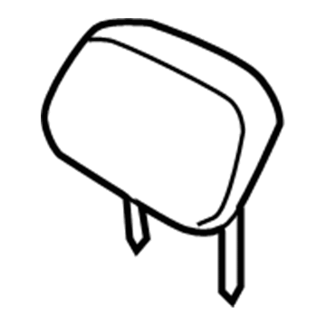 Hyundai 89750-0A750-CHK Rear Center Headrest Assembly 89750-0A750-CHK Hyundai Rear Center Headrest Assembly Illustration 1 of 1