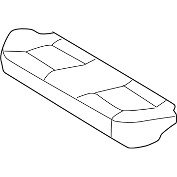 Hyundai 89160-0A700-CHK Rear Seat Cushion Cover 89160-0A700-CHK Hyundai Rear Seat Cushion Cover Illustration 1 of 1
