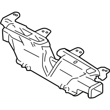 Hyundai 97350-BE000 NOZZLE ASSY-DEFROSTER 97350-BE000 Hyundai NOZZLE ASSY-DEFROSTER Illustration 1 of 1