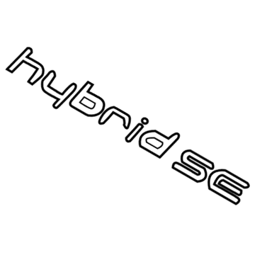 86320-E6000 Hyundai Emblem-Hybrid Special Edition Illustration 1 of 1