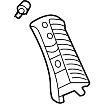 85860-4D100-QW Hyundai Rear Pillar Trim Assembly Right Hand Illustration 1 of 1