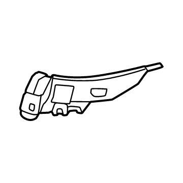 Hyundai 86558-BE000 REINF ASSY-FR BUMPER,RH 86558-BE000 Hyundai REINF ASSY-FR BUMPER,RH Illustration 1 of 1
