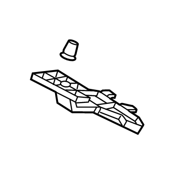 Hyundai 86551-BE000 BRACKET ASSY-FR BUMPER SIDE,LH 86551-BE000 Hyundai BRACKET ASSY-FR BUMPER SIDE,LH Illustration 1 of 1