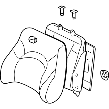 88400-39340-PAZ Hyundai Front Seat Back Assembly Right Hand Illustration 1 of 1