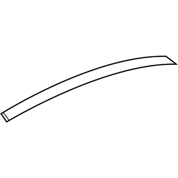 Hyundai 86382-J0000 Black Tape-Rear Door Frame Upper,LH 86382-J0000 Hyundai Black Tape-Rear Door Frame Upper,LH Illustration 1 of 1