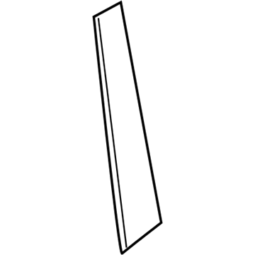 Hyundai 86381-J0000 Black Tape-Rear Door Front,LH 86381-J0000 Hyundai Black Tape-Rear Door Front,LH Illustration 1 of 1