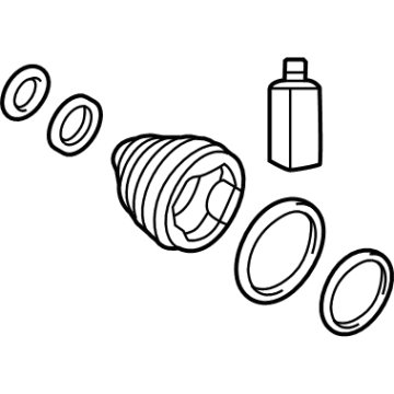 Hyundai 49583-P2000 Diff Side Boot Kit Left Hand 49583-P2000 Hyundai Diff Side Boot Kit Left Hand Illustration 1 of 1