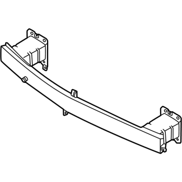 64900-L1600 Hyundai Front Bumper Beam Complete Illustration 1 of 1