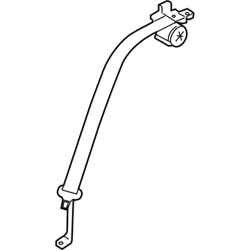 Hyundai 89810-G3500-TRY Rear Left Seat Belt Assembly 89810-G3500-TRY Hyundai Rear Left Seat Belt Assembly Illustration 1 of 1