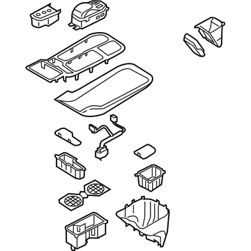 Hyundai 84650-G7AB0-WMP Console Upper Cover Assembly 84650-G7AB0-WMP Hyundai Console Upper Cover Assembly Illustration 1 of 1
