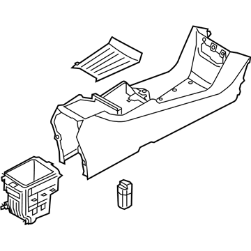 Hyundai 84610-G7100-T9Y Floor Console Assembly 84610-G7100-T9Y Hyundai Floor Console Assembly Illustration 1 of 1