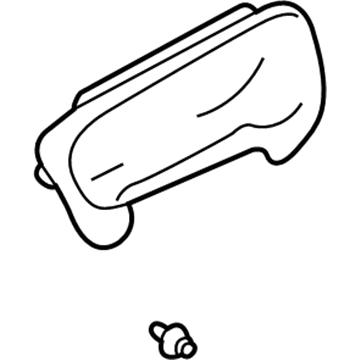 Hyundai 84830-25000-CA Cluster Facia Panel Assembly 84830-25000-CA Hyundai Cluster Facia Panel Assembly Illustration 1 of 1
