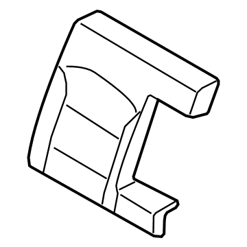 Hyundai 89450-AA220 Rear Seat Back Pad Assembly Right Hand 89450-AA220 Hyundai Rear Seat Back Pad Assembly Right Hand Illustration 1 of 1