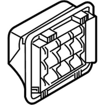 Hyundai 97535-AA000 Grille Assembly-Air Extractor,RH 97535-AA000 Hyundai Grille Assembly-Air Extractor,RH Illustration 1 of 1