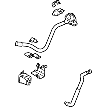 Hyundai 31030-4R500 Filler Neck And Hose Assembly 31030-4R500 Hyundai Filler Neck And Hose Assembly Illustration 1 of 1